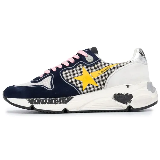 Golden Goose Running Sole Casual Shoes Women's Low-Top White Blue