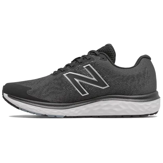 New Balance NB 680 Series Running Shoes Men Low-top Black/White/Silver