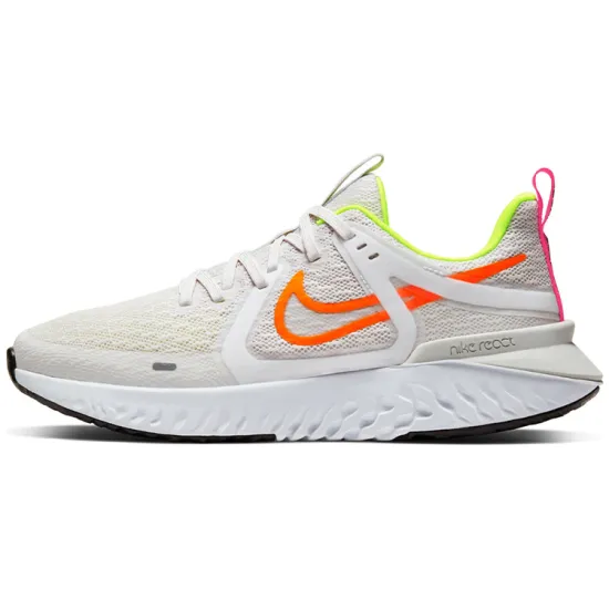 Nike Legend React 2 Running Shoes Women's Low-top Beige/Orange