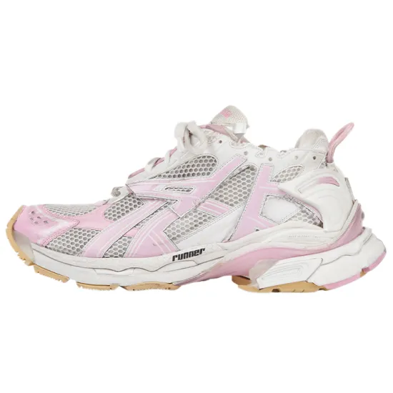 Balenciaga Women's Runner Sneaker 'White Pink'