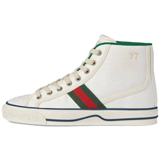 GUCCI Women's Tennis 1977 High 'White Mini GG'