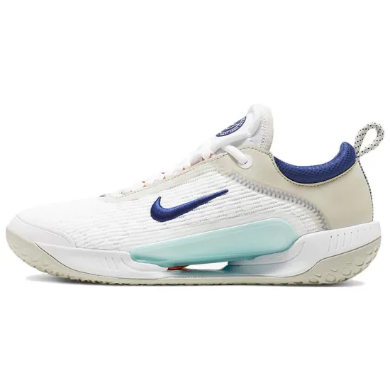 Nike Court Zoom NXT Tennis Shoes Men Low-top White/light Bone/vibrant Royal Blue/dark Royal Blue