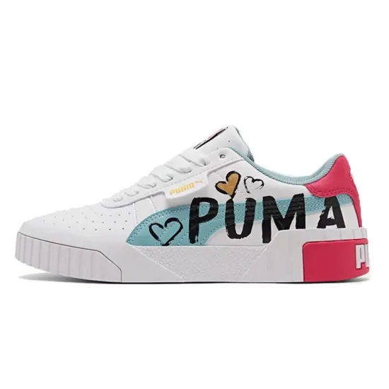Puma Cali Series Skateboarding Shoes Women's Low-top White/Pink