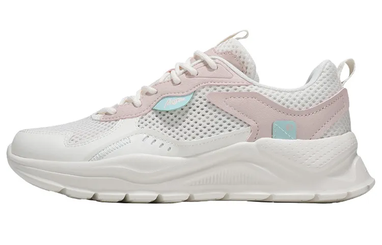 361° Cushioning Slip Resistant Abrasion Resistant Low top Chunky Sneakers Women's Pink White