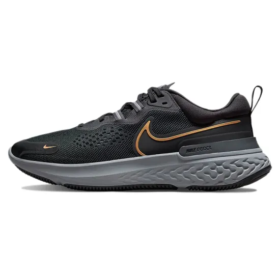 Nike React Miler 2 Running Shoes Men Low-top Black/Gold