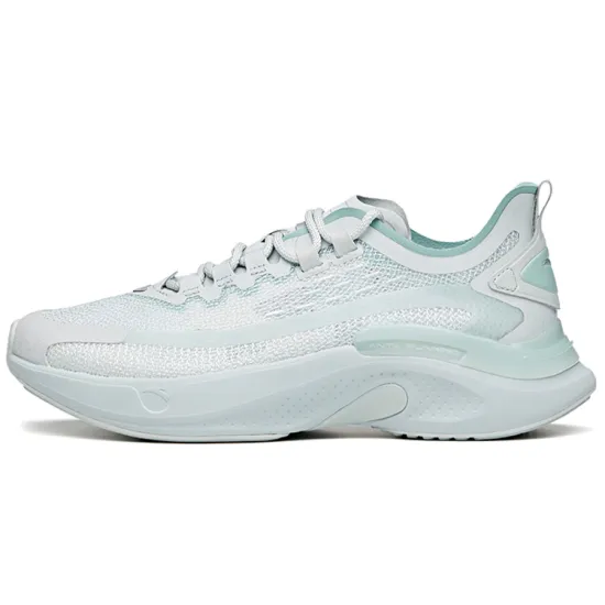 ANTA Running Shoes Women's Low-Top White Gray Green/Light Smoke Green