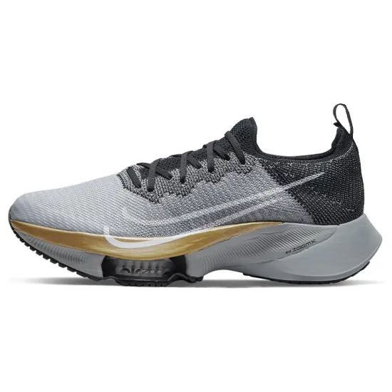 Nike Air Zoom Tempo Next% Flyknit Wolf Grey Metallic Gold Coin