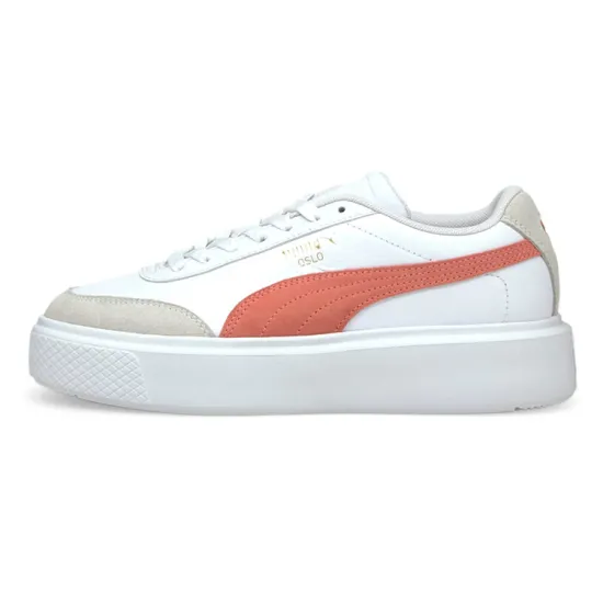 Puma Women's Oslo Maja Archive 'White Elektro Peach'
