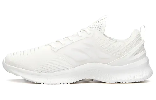 Anta Casual Fabric Slip Resistant, Abrasion Resistant, Breathable, Lightweight Low top Running Shoes Men's White
