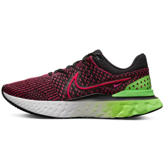 Nike React Infinity Run Flyknit 3 Green Strike Team Red