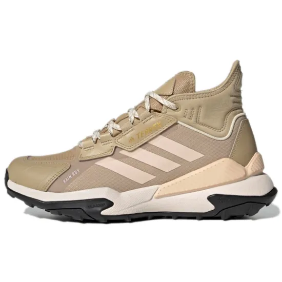 Adidas Terrex Hyperblue Mid Rain Rdy Beige Brown Women's