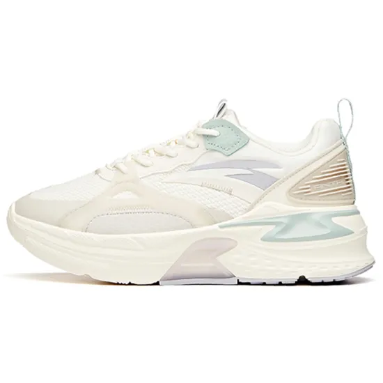 Anta Life Collection MIX Fission Anti Slip Wear Resistant Low Top Sports Casual Shoes Women's White Gray Purple