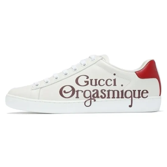 GUCCI New Ace 'GUCCI Orgasmique - White Hibiscus Red'