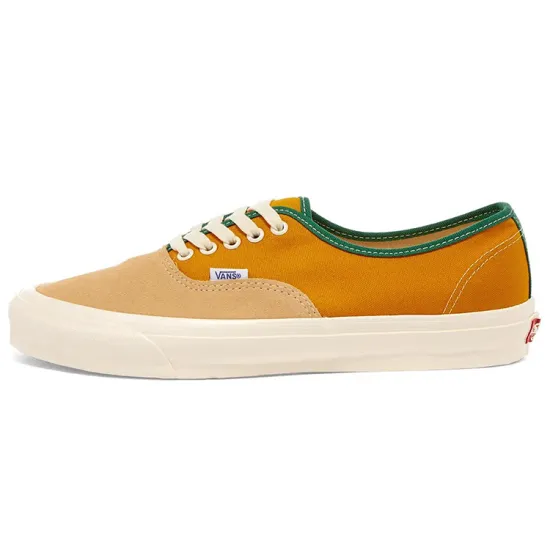 Vans Authentic Skateboard Shoes Unisex Low-top Yellow/green/brown