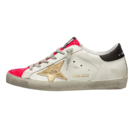 Golden Goose Super-Star Skateboard Shoes Women's Low-Top White/Red