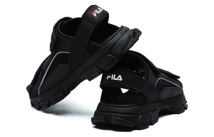 Женские сандалии Fila FUSION (черные) — фото 4