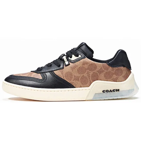 COACH CitySole Low Top Stylish Skateboarding Shoes Men's Brown Black