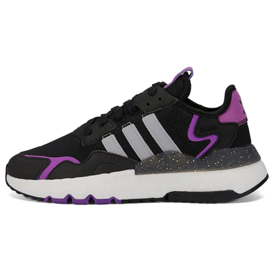 Adidas Originals Nite Jogger Lifestyle Shoes Women's Low-top Black/purple
