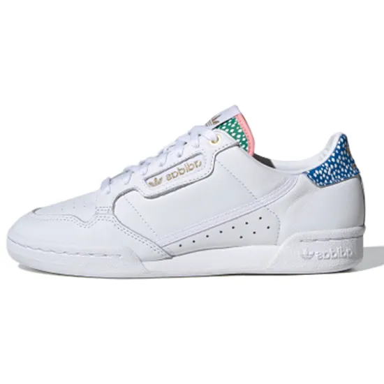 Adidas Originals Continental Skateboard Shoes Women's Low-top White/Green/Blue