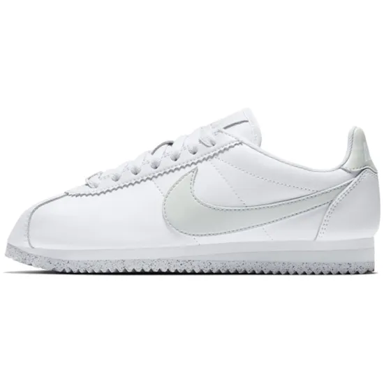 Nike Classic Cortez Flyleather White Light Silver Women's
