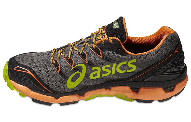 Asics Gel Fuji Sensor 3 Abrasion Resistant Low top Running Shoes Men's Black Green