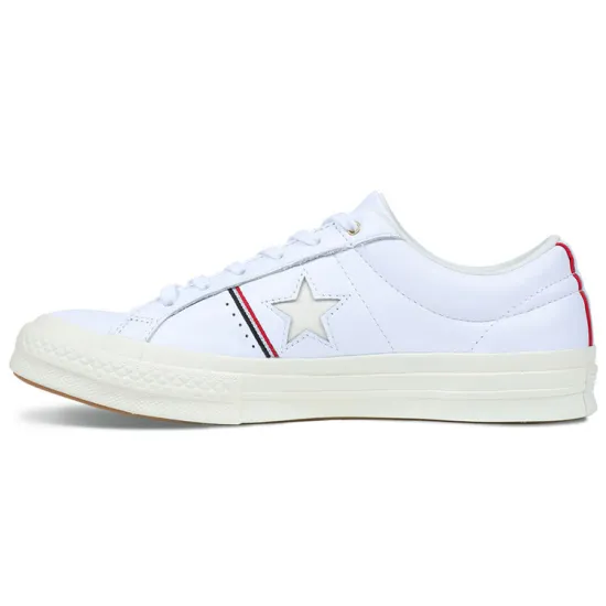 Converse One Star Skateboarding Shoes Unisex Low-top White/Blue/Red