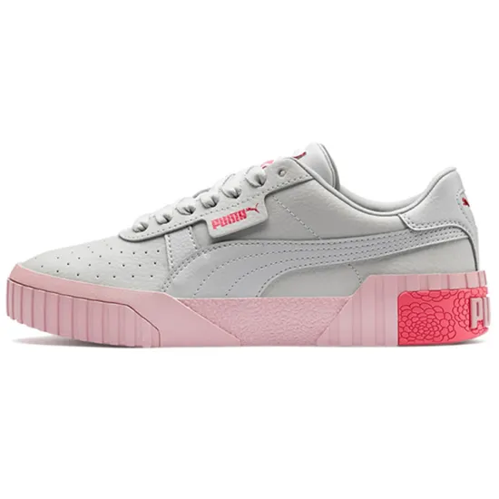 PUMA Cali Series Skateboarding Shoes Women's Low-top Gray/Pink