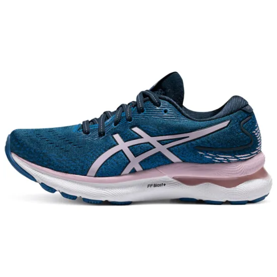 Asics Women's Gel Nimbus 24 Wide 'French Blue Barely Rose'