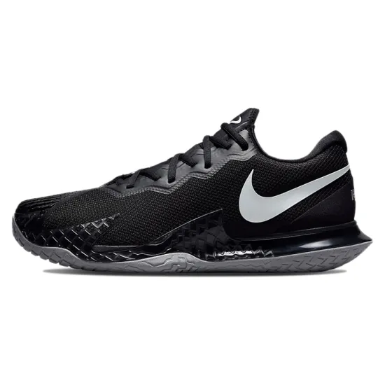 Nike Air Zoom Vapor Cage 4 Rafa Tennis Shoes Men Low-top Black/metallic Silver