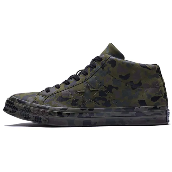Converse One Star Skateboarding Shoes Unisex Low-top Green