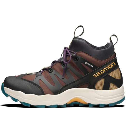 SALOMON XA-Pro 1 Mid Gore-Tex Black Chocolate Brown Blue