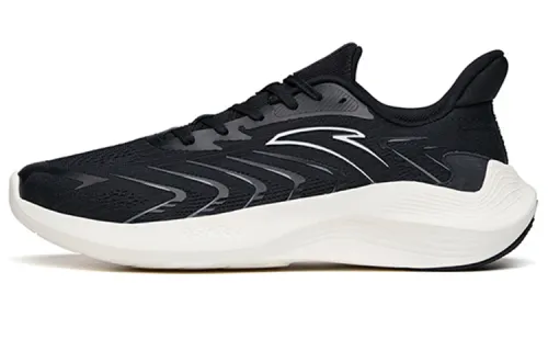 Anta Running Collection Versatile Cushioning Slip Resistant Abrasion Resistant Low top Running Shoes Men's Black Blue