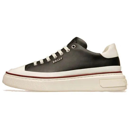 BALLY Skateboard Shoes Men Low-Top Black