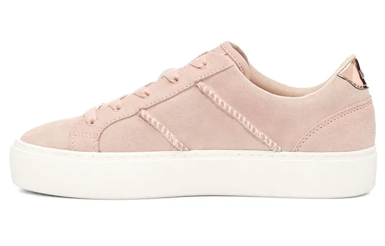 UGG Skateboard Shoes Women's Low Top Light Pink/White