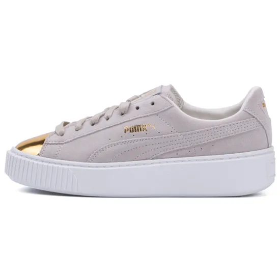 PUMA Suede Platform Gold Gold Women's