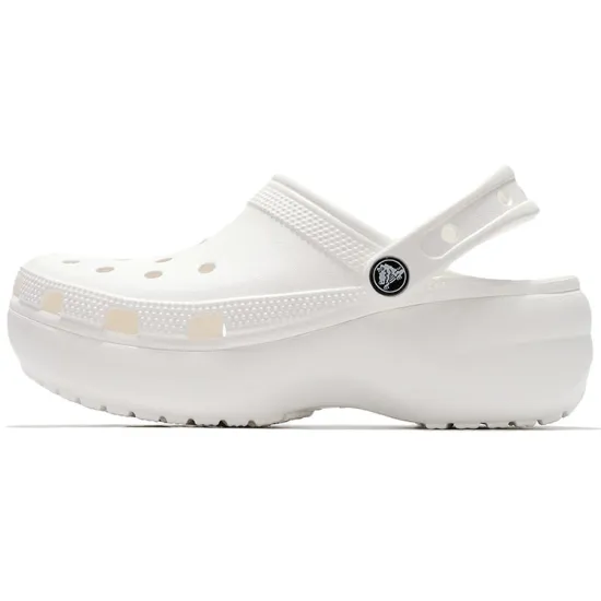 Crocs Classic Platform Clog White Women's