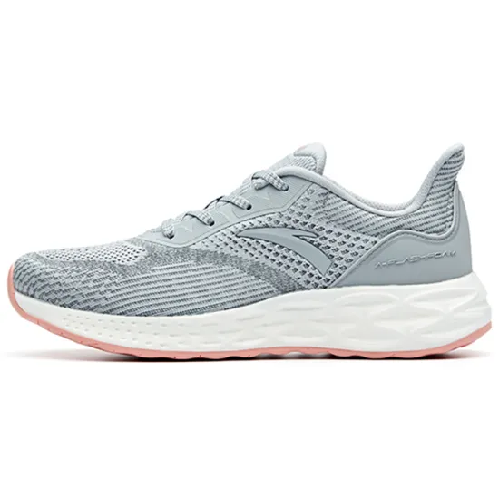 ANTA Running Shoes Women's Low-Top Dusty Gray/Dark Gray/Ivory White