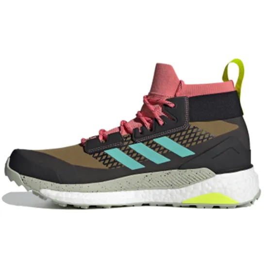 Adidas Terrex Free Hiker Lifestyle Shoes Men Mid-top Yellow/brown/pink/black