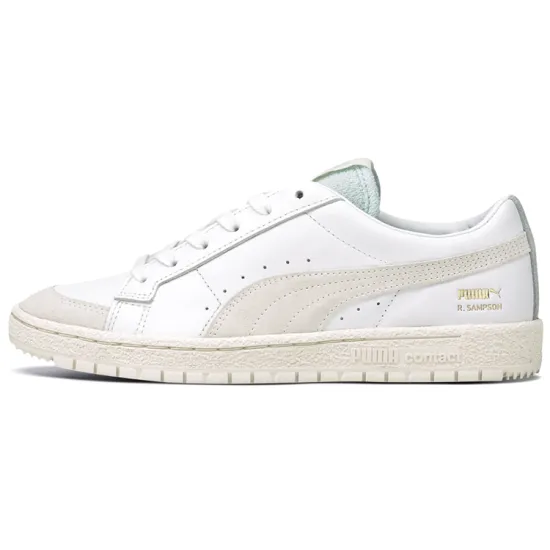 PUMA Ralph Sampson Skateboarding Shoes Women's Low-top White/Blue/Yellow