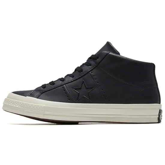 Converse One Star Skateboarding Shoes Unisex Mid-top Black