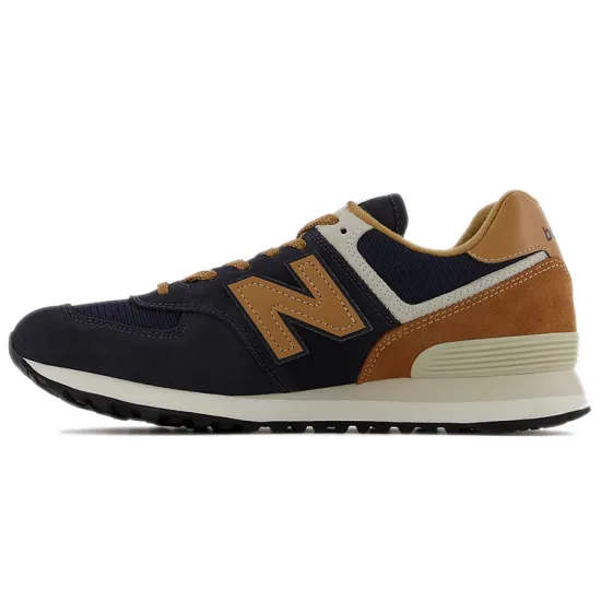 New Balance NB 574 Series Running Shoes Unisex Low-top Blue/Brown