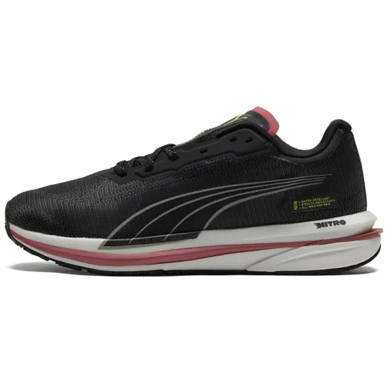 Puma Women's Velocity Nitro WTR 'Black White Pink'