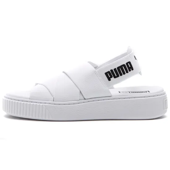 PUMA Platform Trace Beach Sandals Women's White/Black