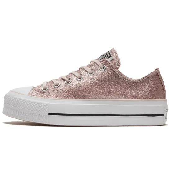 Converse Chuck Taylor All Star Women's Platform Low 'Silt Red Glitter'
