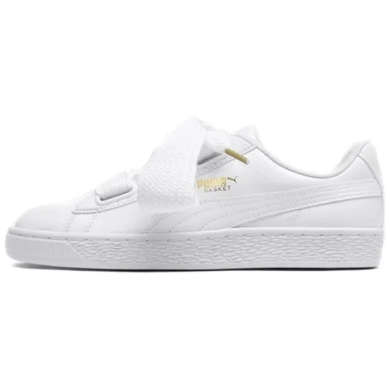 Puma Basket Heart Patent Puma White Puma White Women's