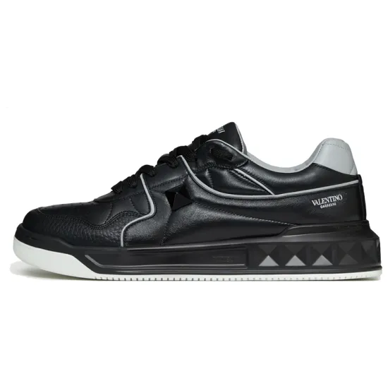 Valentino One Stud Low 'Black Grey'