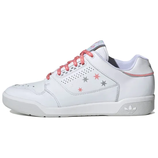 Adidas Originals Slamcourt Skateboard Shoes Women's Low-top White/powder