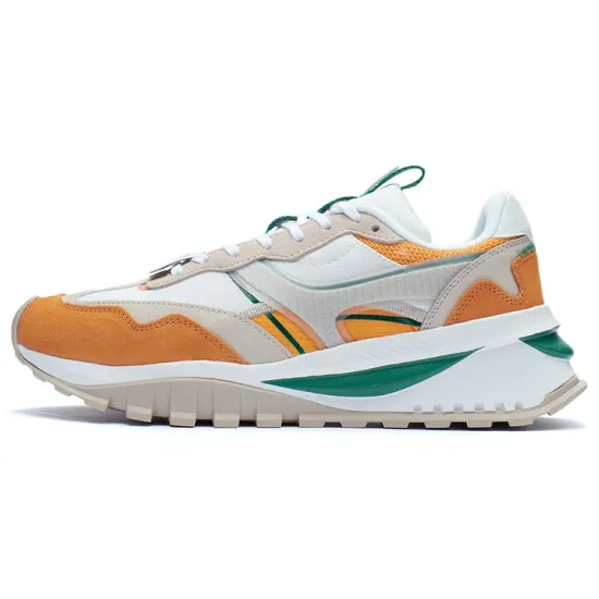 LINING Fangyuan EVO Running Shoes Men Low-Top Ivory/Golden Bowl Orange
