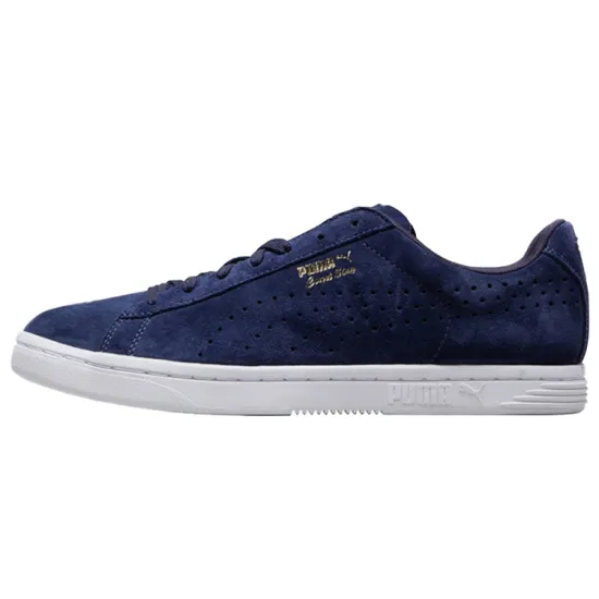Puma Court Star Skateboarding Shoes Unisex Low-top White/Royal Blue/Fern Green