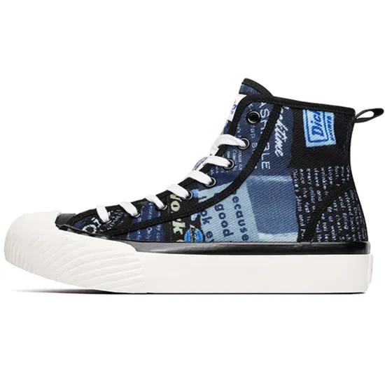 Dickies Canvas Shoes Men High Top Black/Blue
